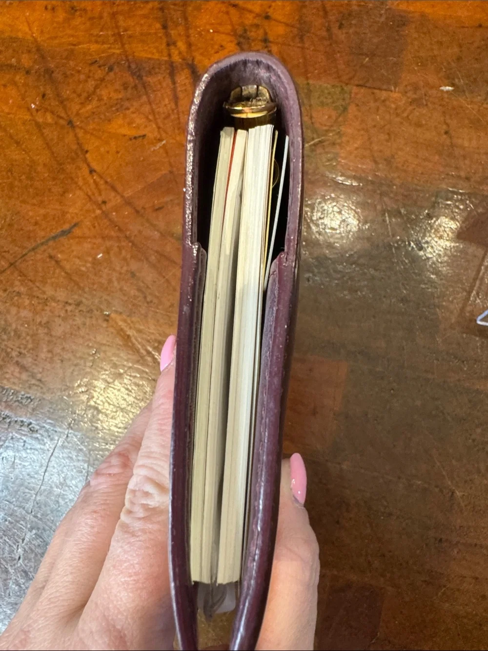 Louis Vuitton Patent Vernis Deep Burgundy Notebook Cover